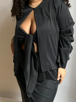 Djerf Avenue Dream Cardigan Ash Cheap