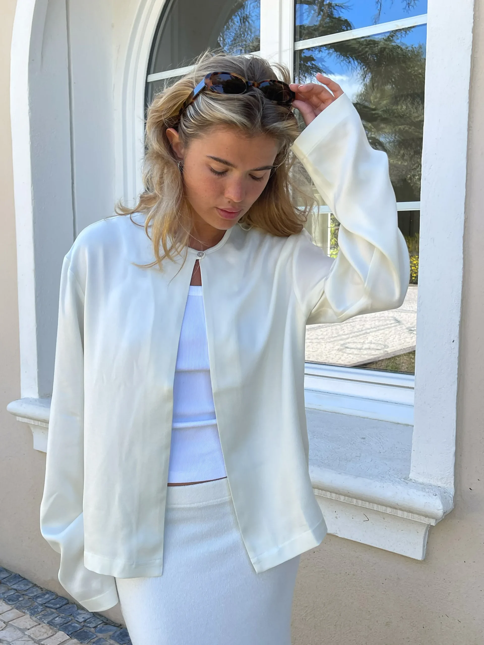 Djerf Avenue Dream Cardigan Cloud Fashion