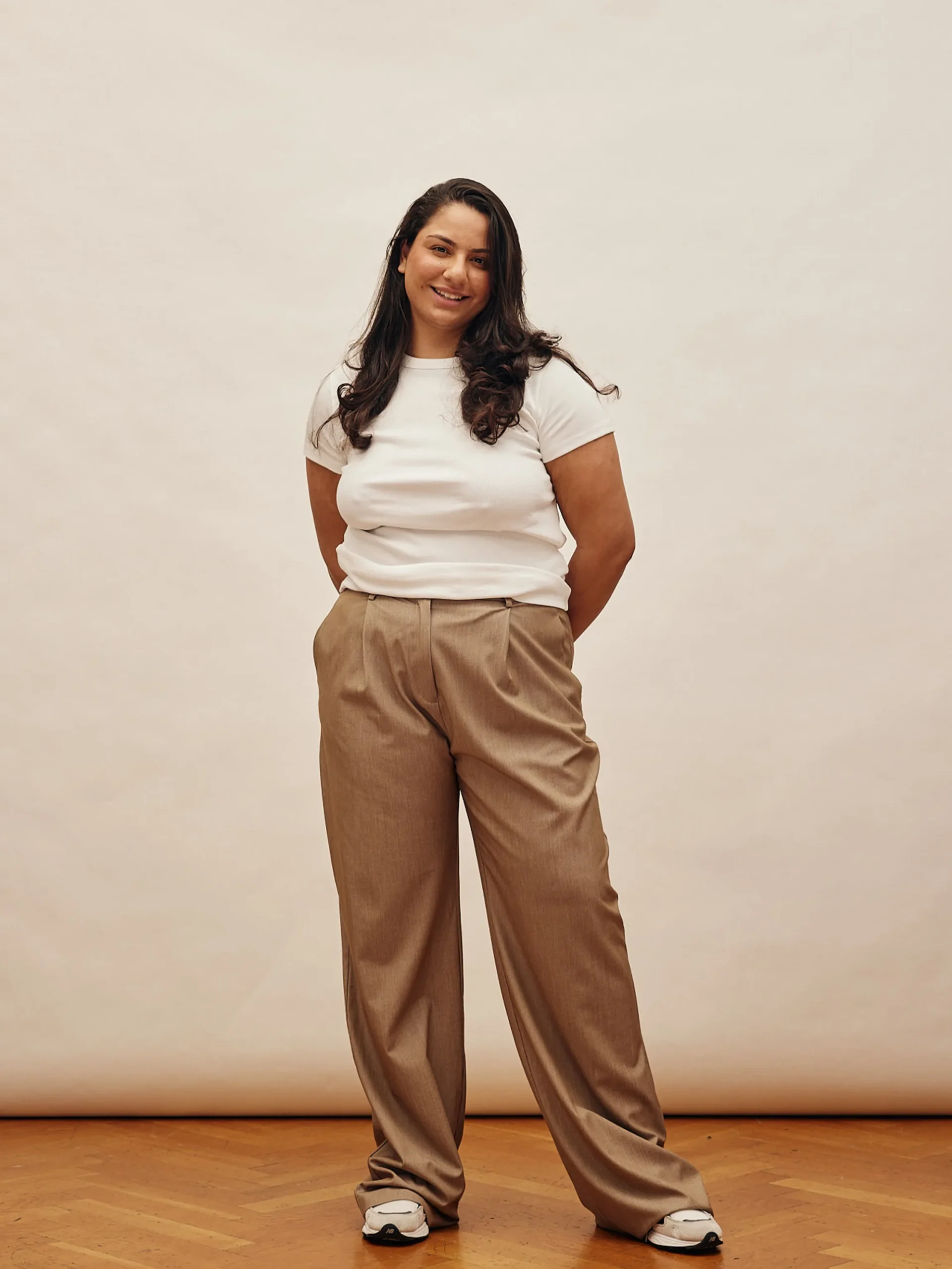 Djerf Avenue Favoritbyxor Oat - Tall Sale