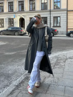 Djerf Avenue Forever Coat Gra Clearance