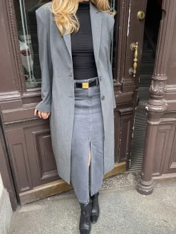 Djerf Avenue Forever Coat Gra Clearance