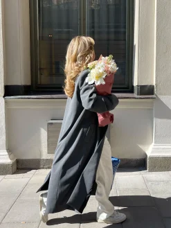 Djerf Avenue Forever Coat Gra Clearance