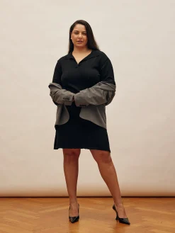 Djerf Avenue Getaway Dress Black - Tall Cheap