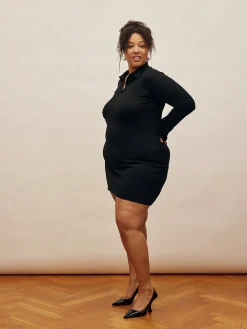 Djerf Avenue Getaway Dress Black - Tall Cheap