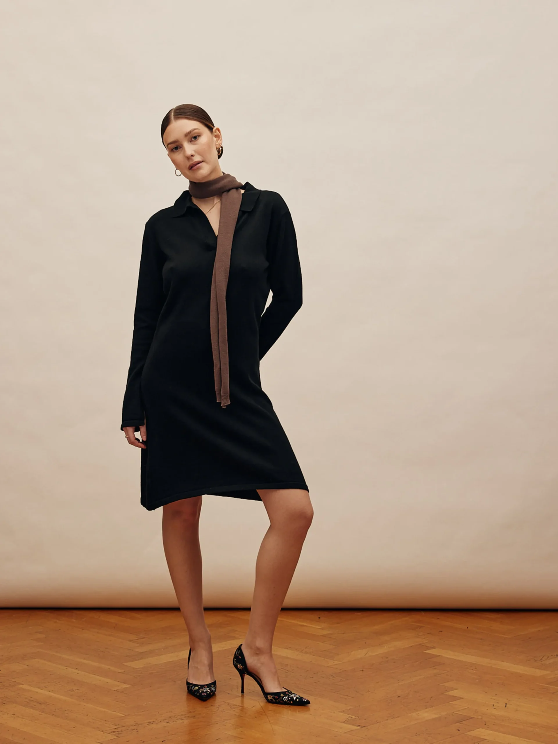 Djerf Avenue Getaway Dress Black - Tall Cheap