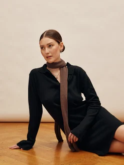 Djerf Avenue Getaway Dress Black - Tall Cheap