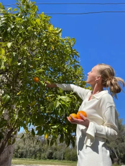 Djerf Avenue Getaway Dress Cream Discount