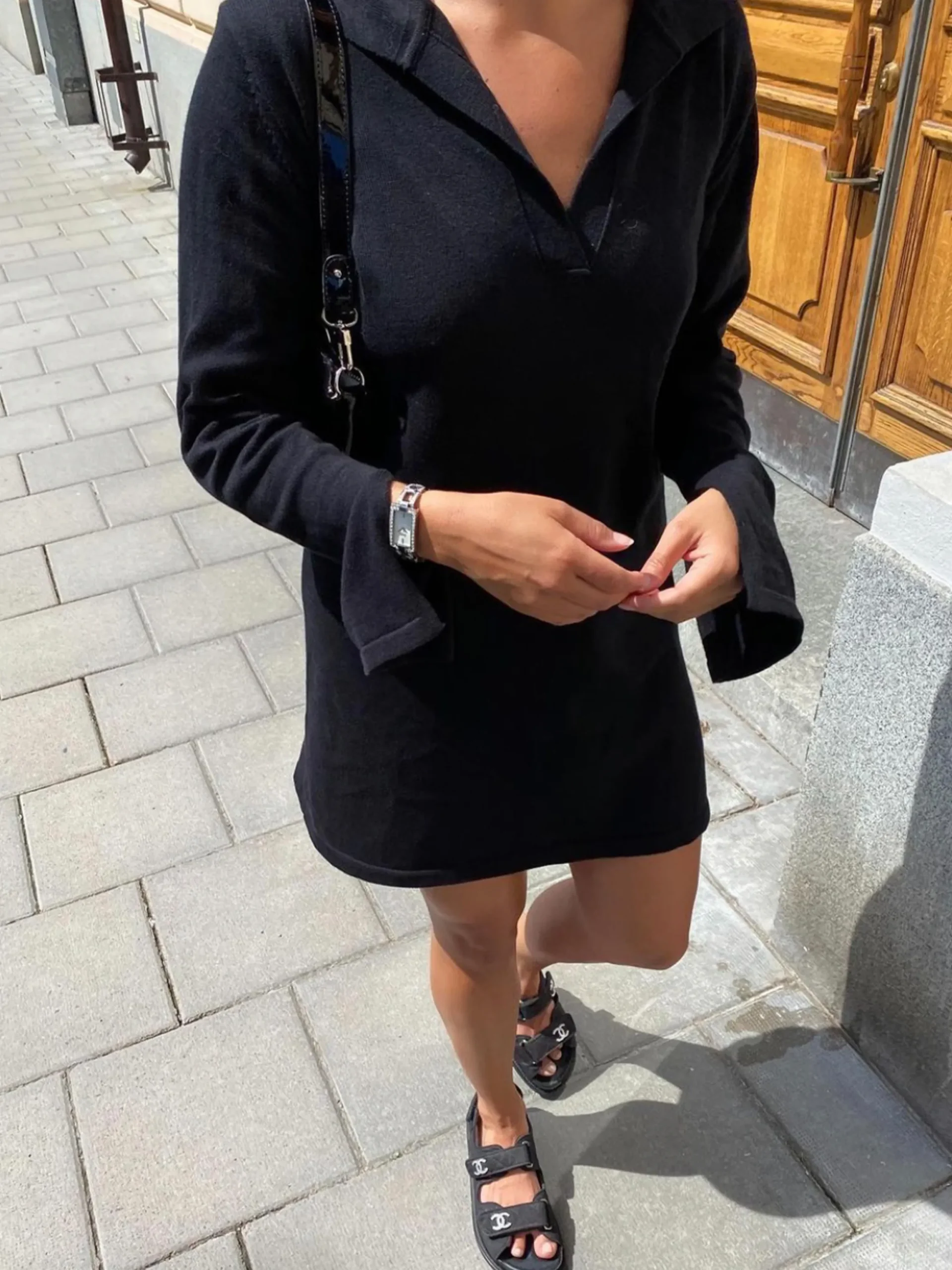 Djerf Avenue Getaway Klanning Svart Outlet