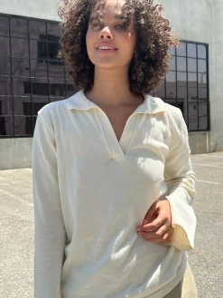 Djerf Avenue Getaway Top Cream Sale