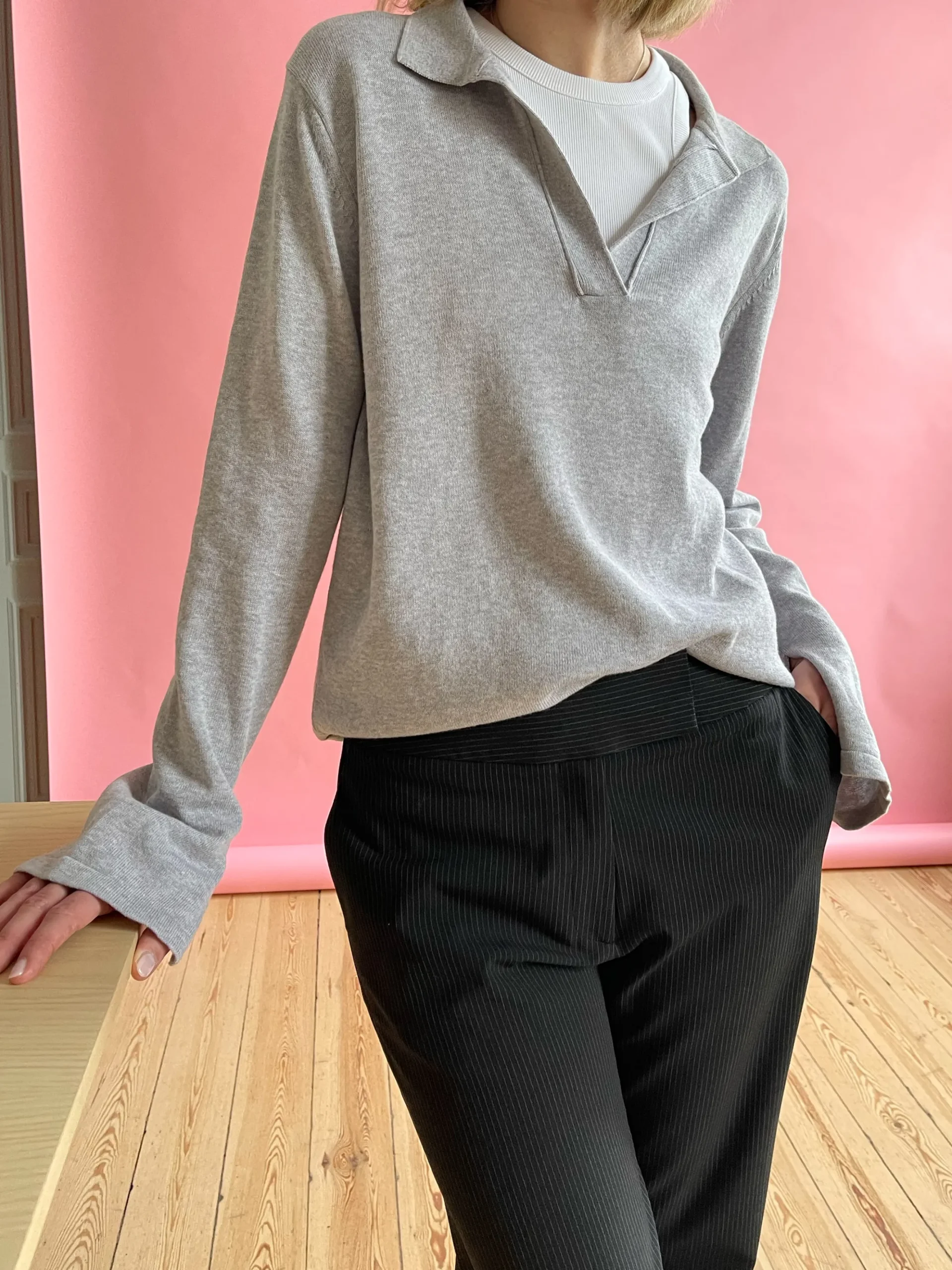 Djerf Avenue Getaway Top Gramelerad Hot