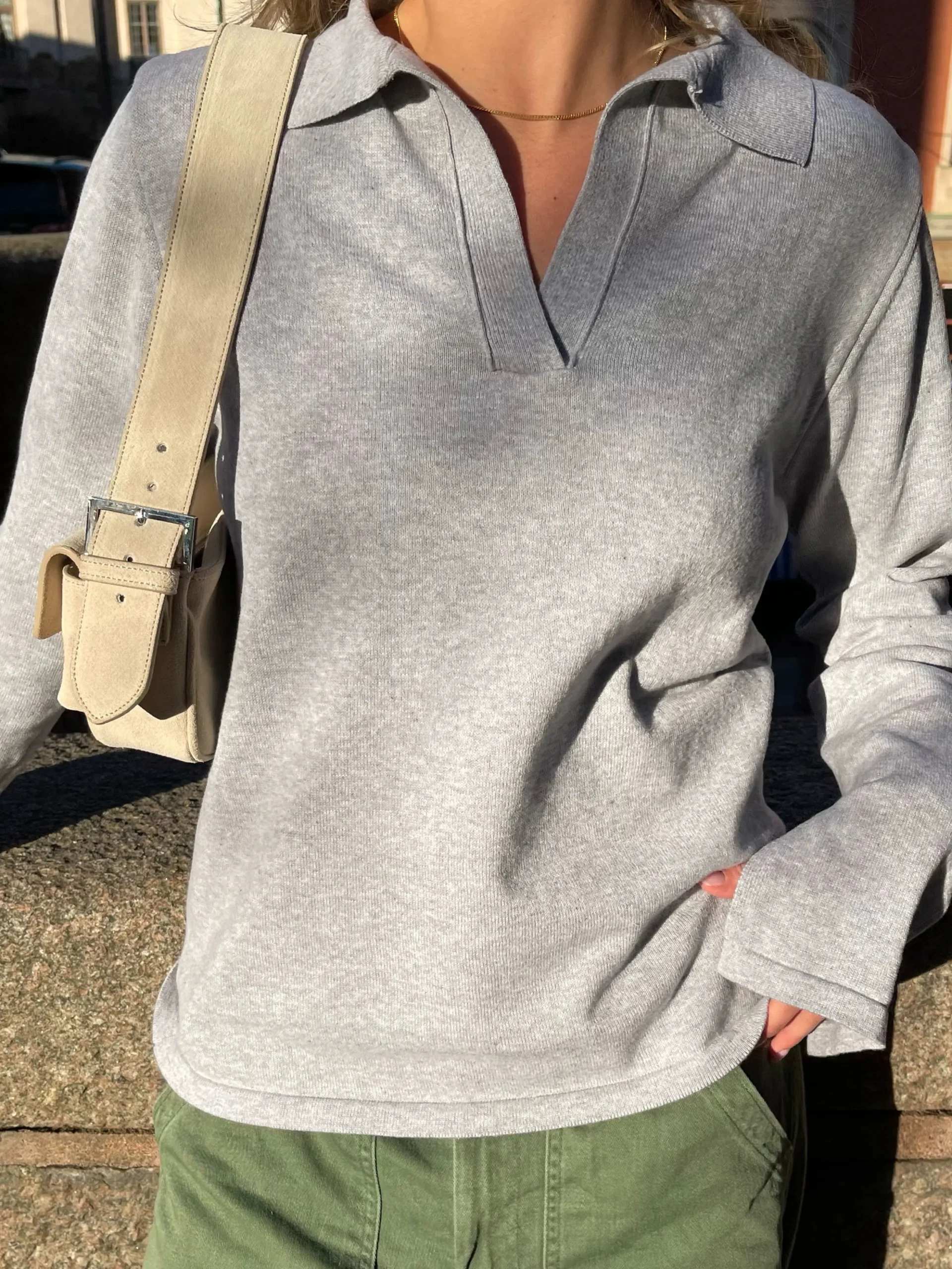 Djerf Avenue Getaway Top Gramelerad Hot