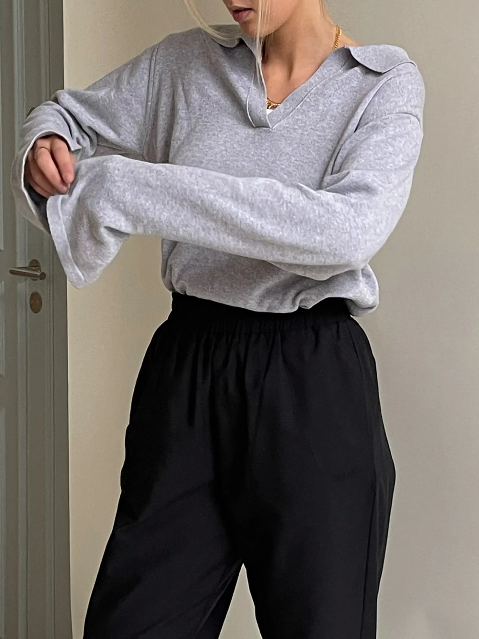 Djerf Avenue Getaway Top Gramelerad Hot