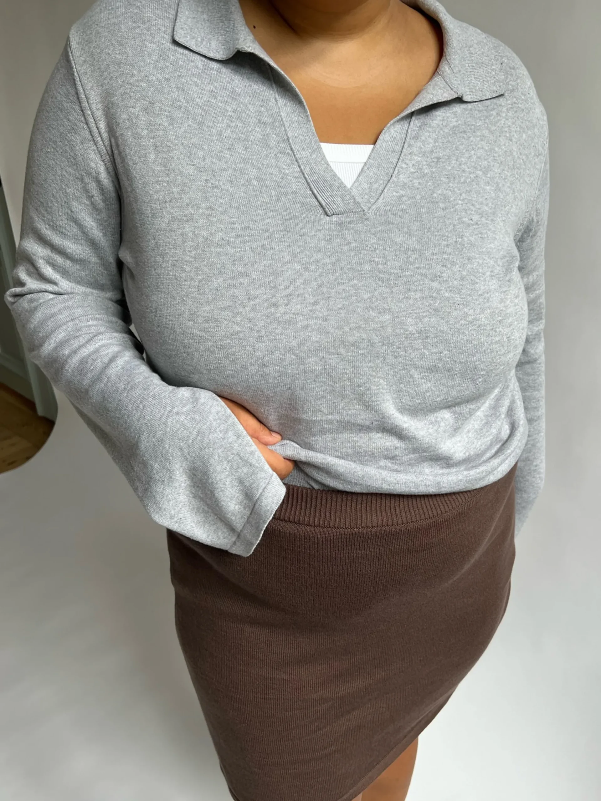 Djerf Avenue Getaway Top Gramelerad Hot