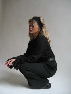 Djerf Avenue Getaway Topp Svart Cheap