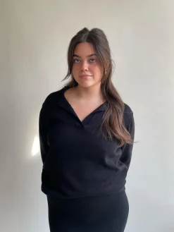 Djerf Avenue Getaway Topp Svart Cheap