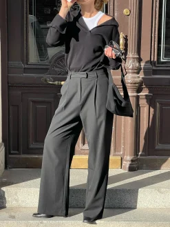 Djerf Avenue Getaway Topp Svart Cheap