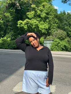 Djerf Avenue Getaway Topp Svart Cheap