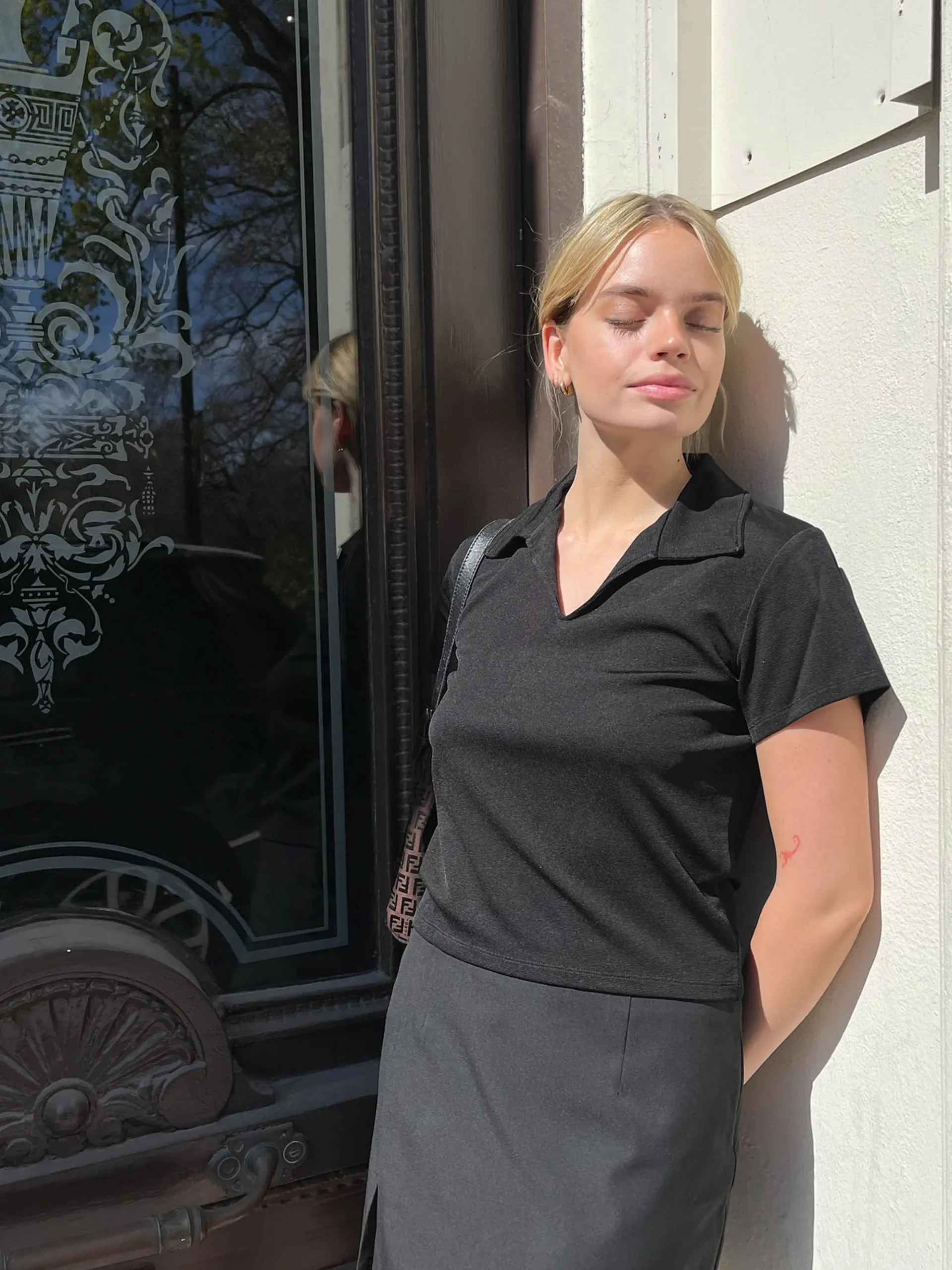 Djerf Avenue Getaway T-Shirt Svart Best Sale