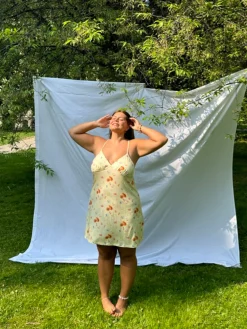 Djerf Avenue Go Slow Dress Fruit Hot