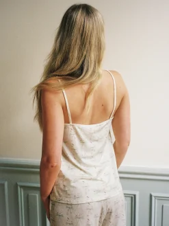 Djerf Avenue Go Slow Ruffle Strap Top Holiday Bow Outlet