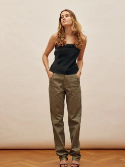 Djerf Avenue Go To Pants Green - Tall Cheap