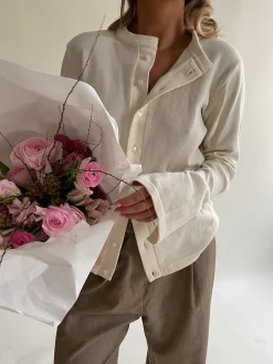 Djerf Avenue Gor Om Getaway Cardigan Cream New