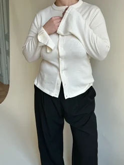 Djerf Avenue Gor Om Getaway Cardigan Cream New