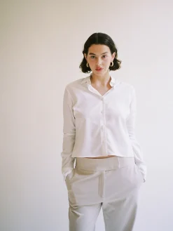 Djerf Avenue Liten Skjorta Vit Flash Sale