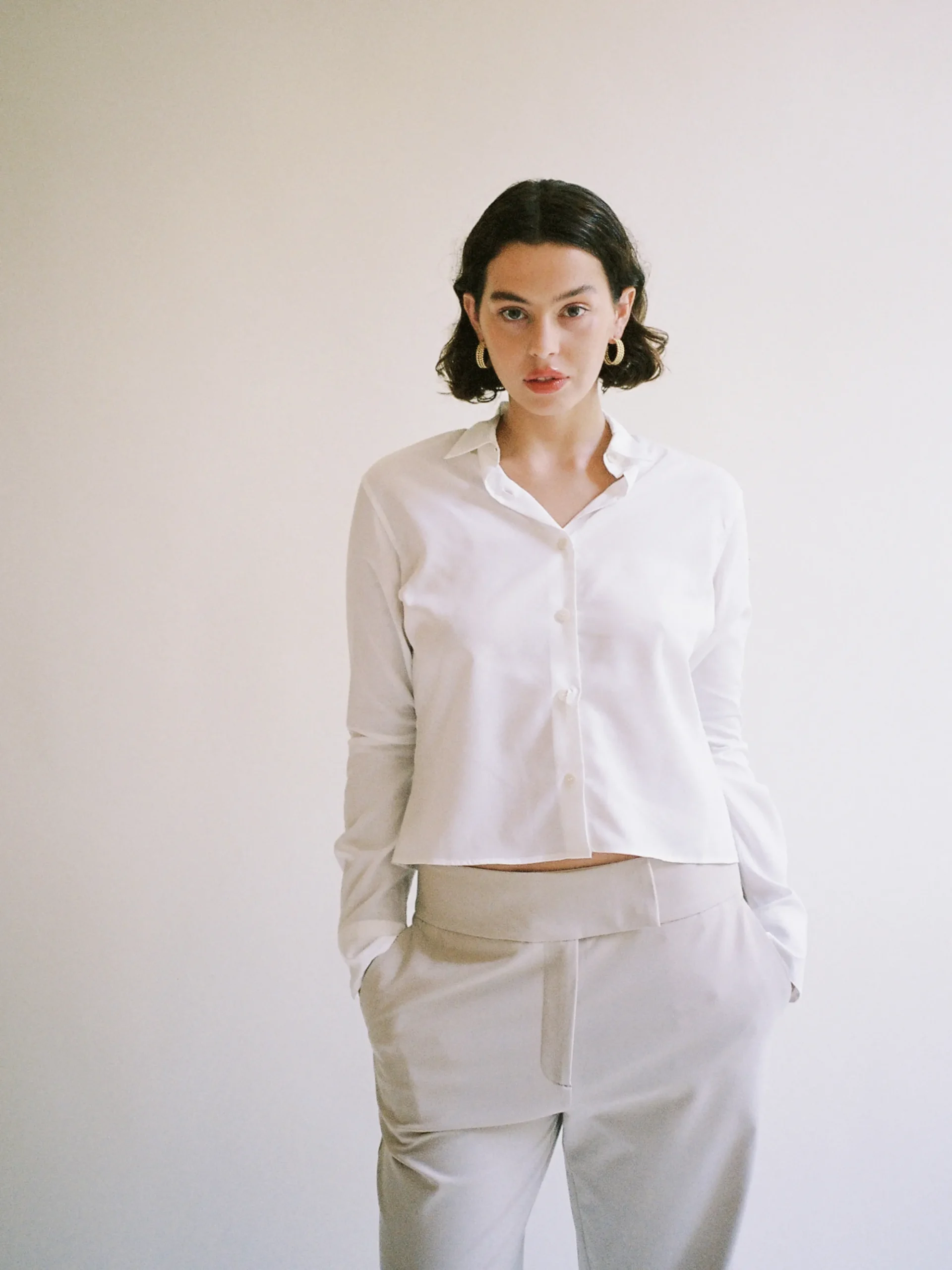 Djerf Avenue Liten Skjorta Vit Flash Sale