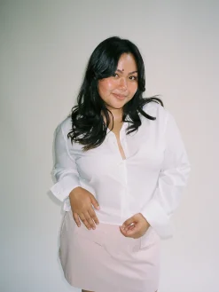 Djerf Avenue Liten Skjorta Vit Flash Sale