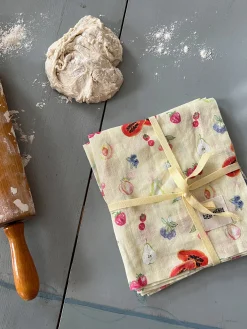 Djerf Avenue Litet Linnehanddukset Frukt Discount