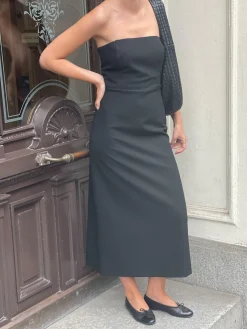 Djerf Avenue Midi Tube Klanning Svart Flash Sale