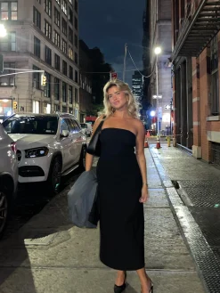 Djerf Avenue Midi Tube Klanning Svart Flash Sale