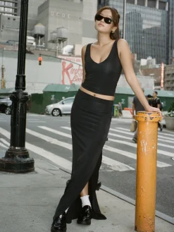 Djerf Avenue Midnattskjol Ash Store