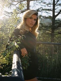 Djerf Avenue Midnight One Shoulder Top Ash Sale