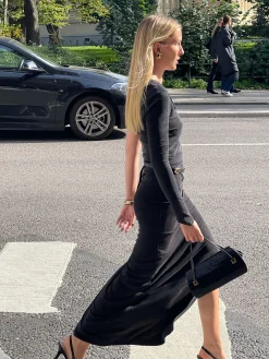 Djerf Avenue Midnight One Shoulder Top Ash Sale