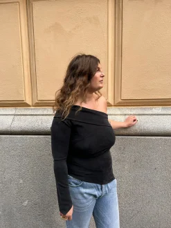 Djerf Avenue Midnight One Shoulder Top Ash Sale