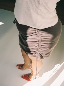 Djerf Avenue Morena Kjol Brun Sale