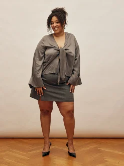 Djerf Avenue Must Have Mini Kjol Gra Best