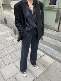 Djerf Avenue On The Go Byxor Ash Cheap