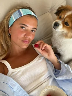 Djerf Avenue Rainbow Pannband Sky Sale