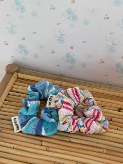 Djerf Avenue Rainbow Scrunchie Sky Sale