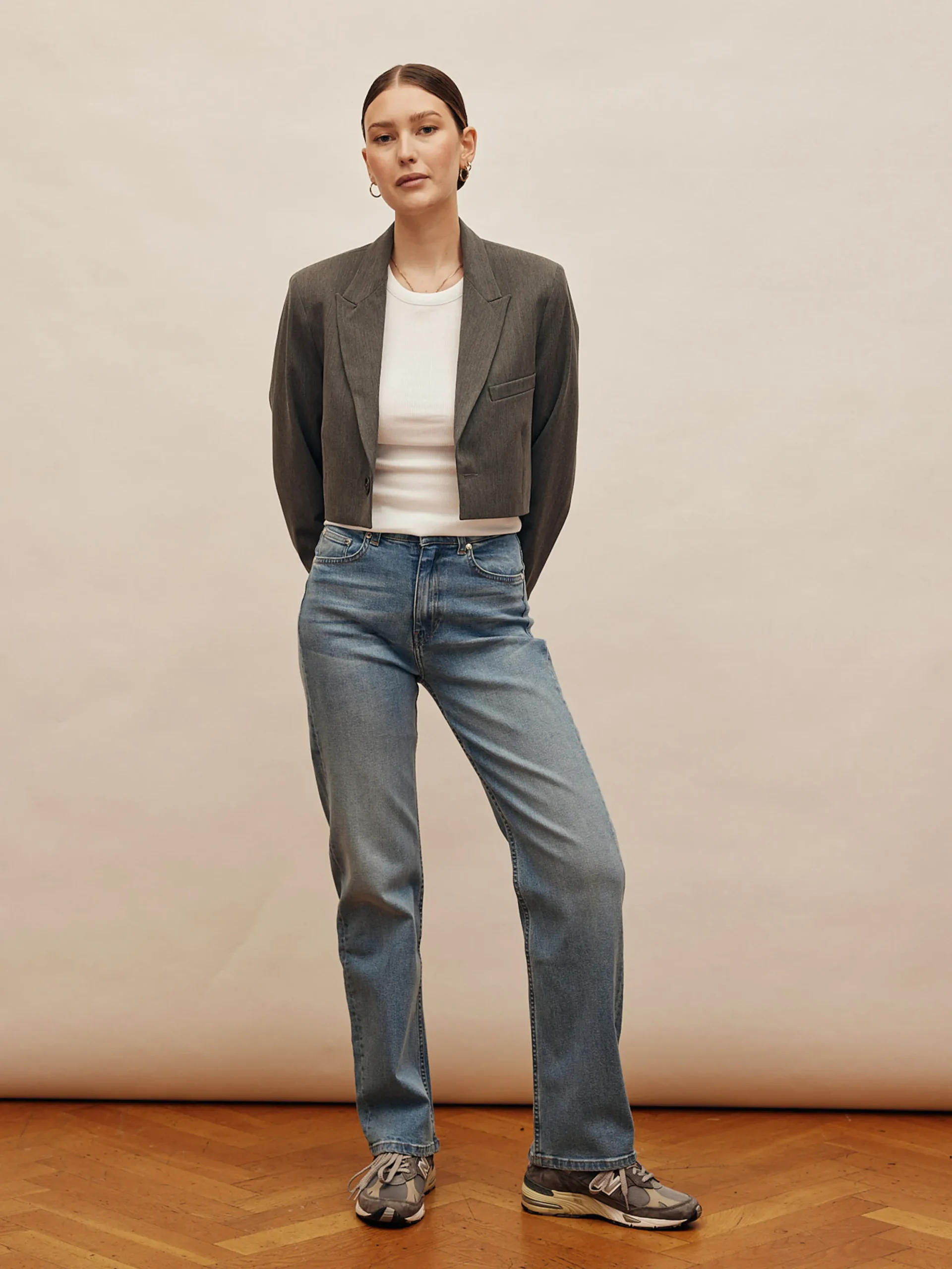 Djerf Avenue Raka Jeans Mellanbla Cheap