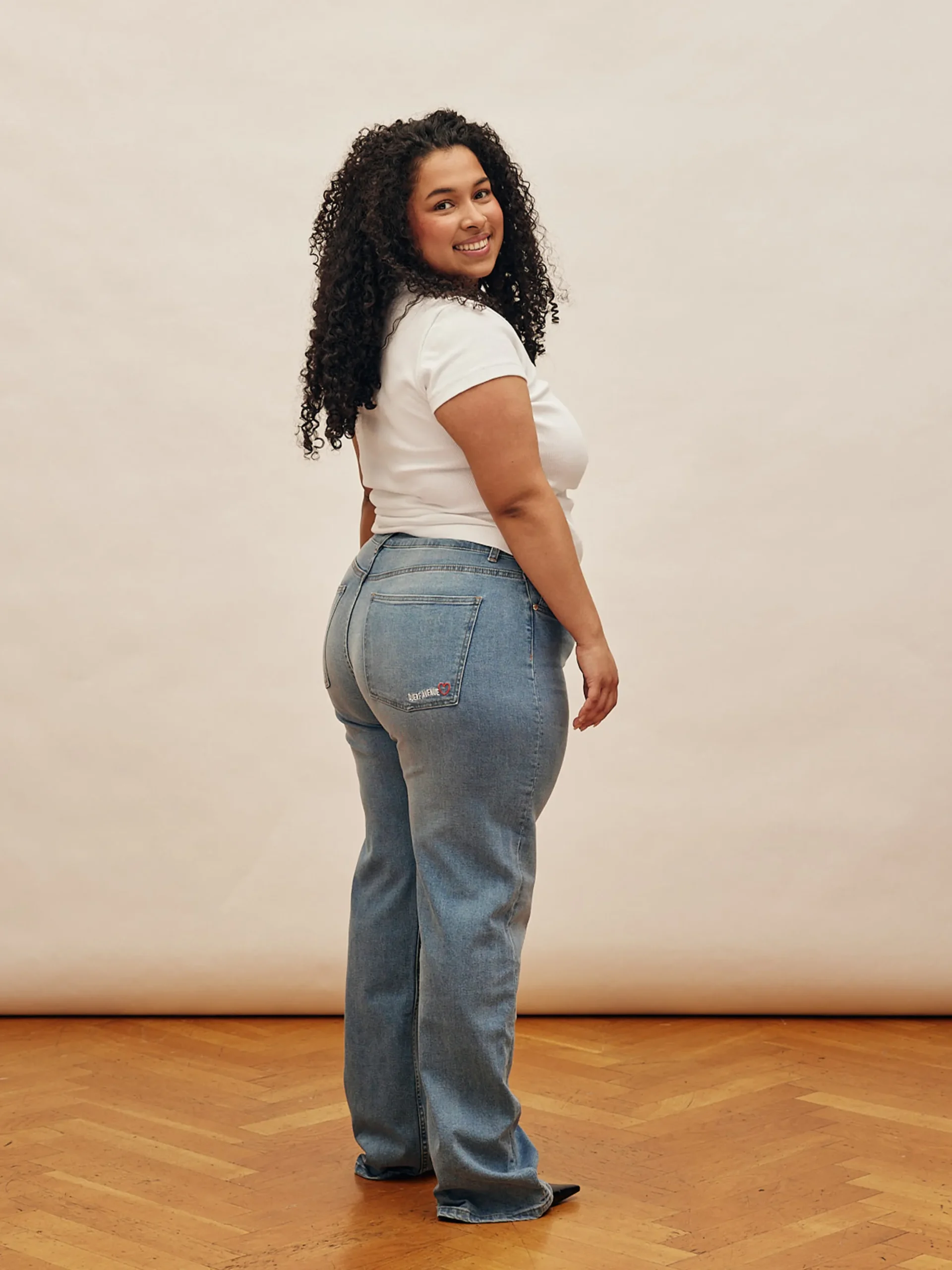 Djerf Avenue Raka Jeans Mellanbla Cheap