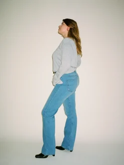 Djerf Avenue Raka Jeans Mellanbla - Hog Store