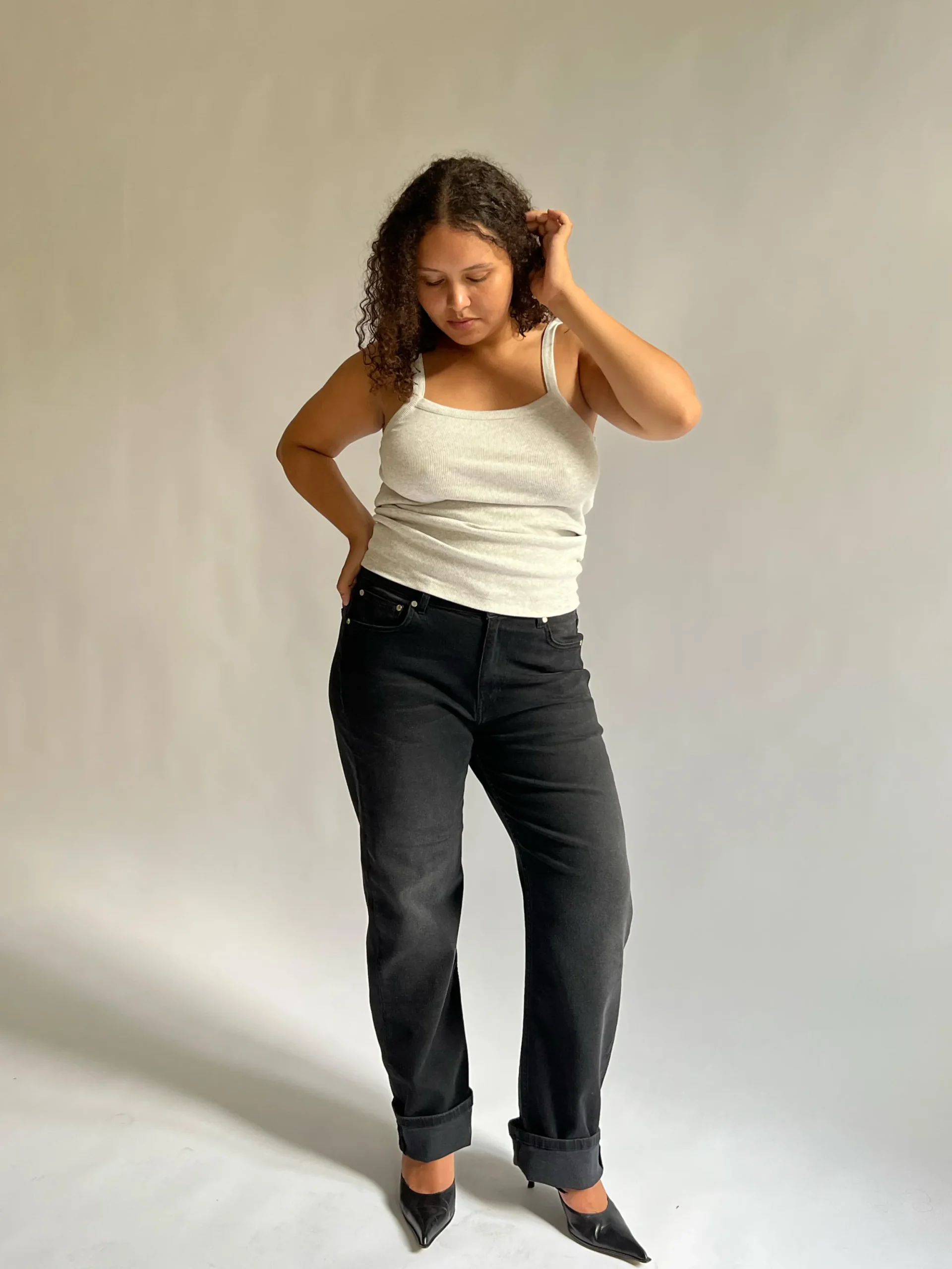 Djerf Avenue Raka Jeans Svart Shop