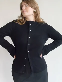 Djerf Avenue Remake Getaway Cardigan Black Online