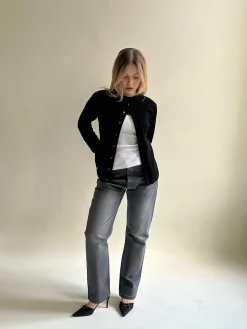 Djerf Avenue Remake Getaway Cardigan Black Online