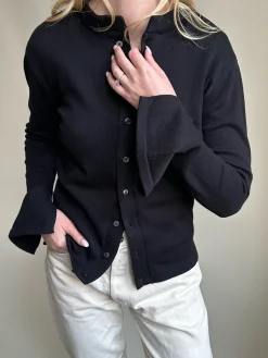 Djerf Avenue Remake Getaway Cardigan Black Online