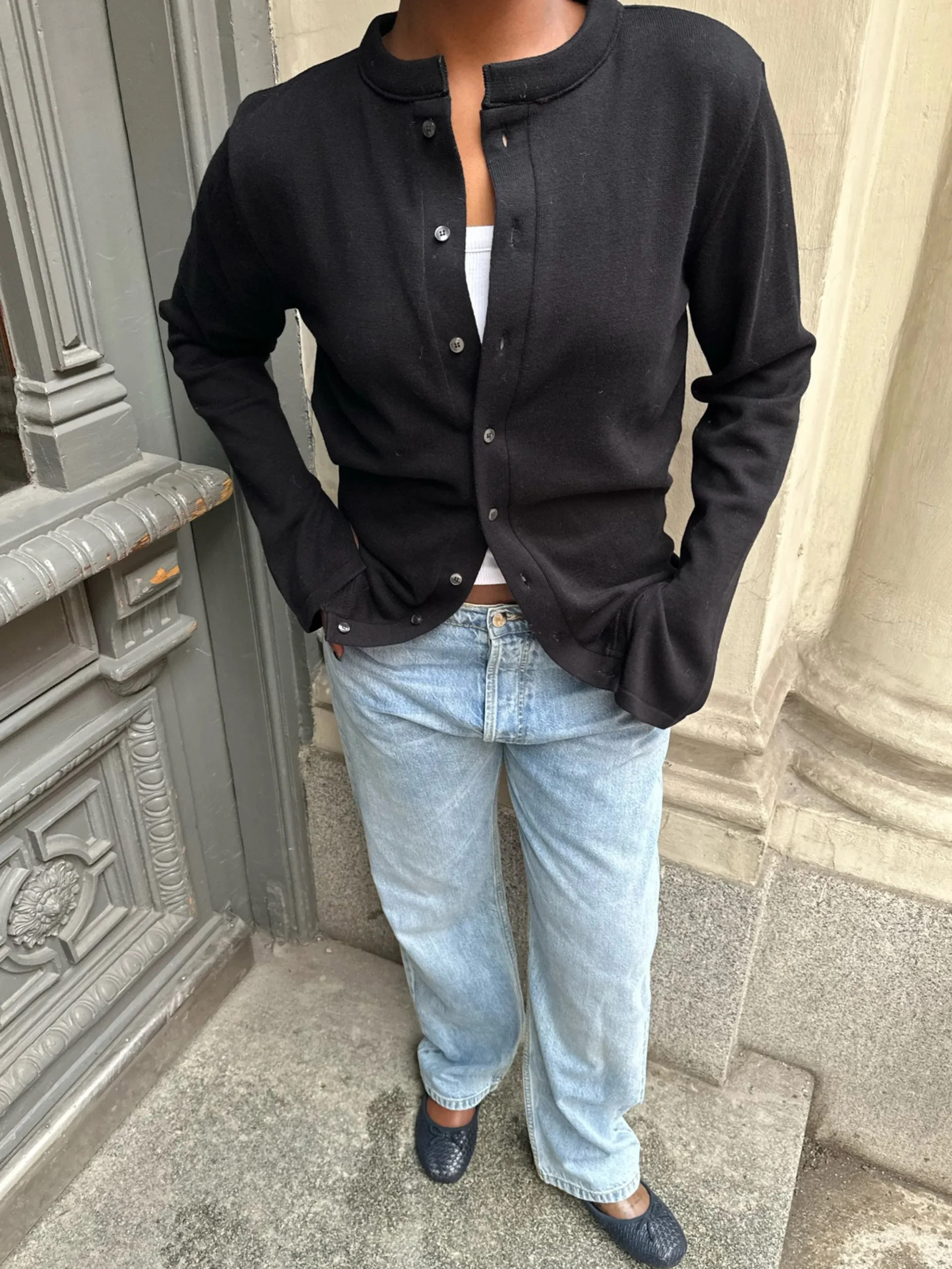 Djerf Avenue Remake Getaway Cardigan Black Online